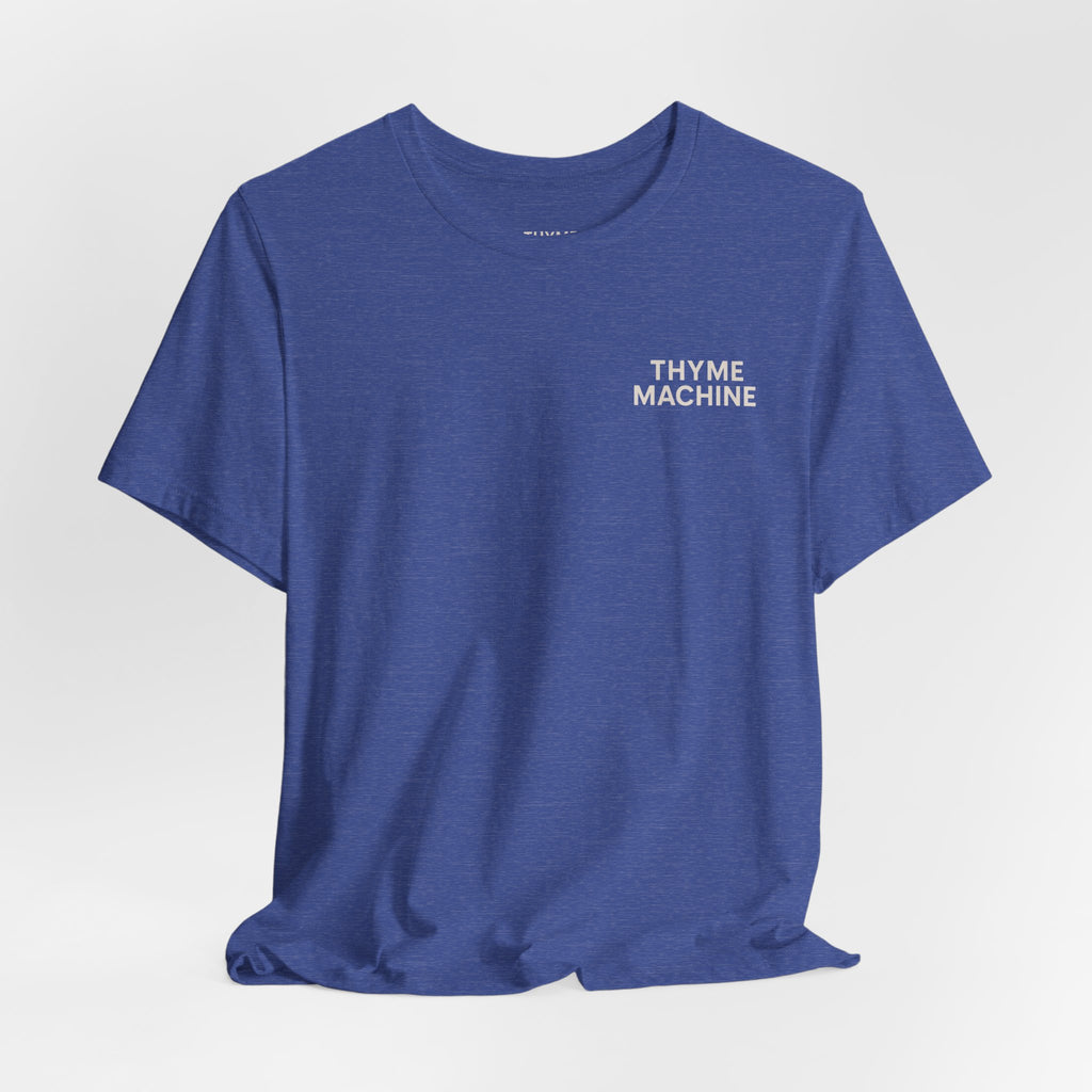Time Machine T‑Shirt | Minimal Vintage Graphic Tee ("Ask Me About the Time")