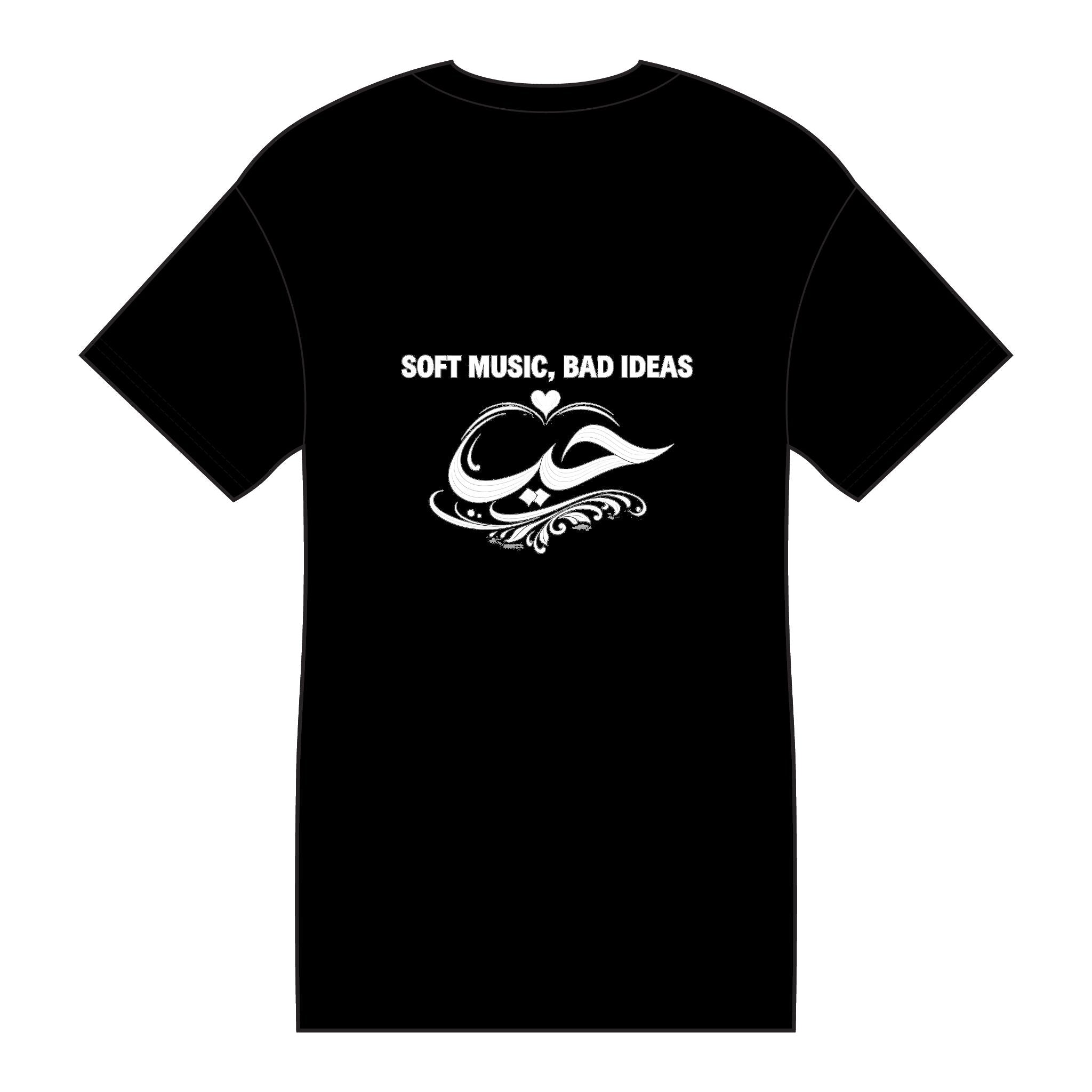 T-Shirt — "Soft Music, Bad Ideas" Graphic Tee (Thyme Machine)