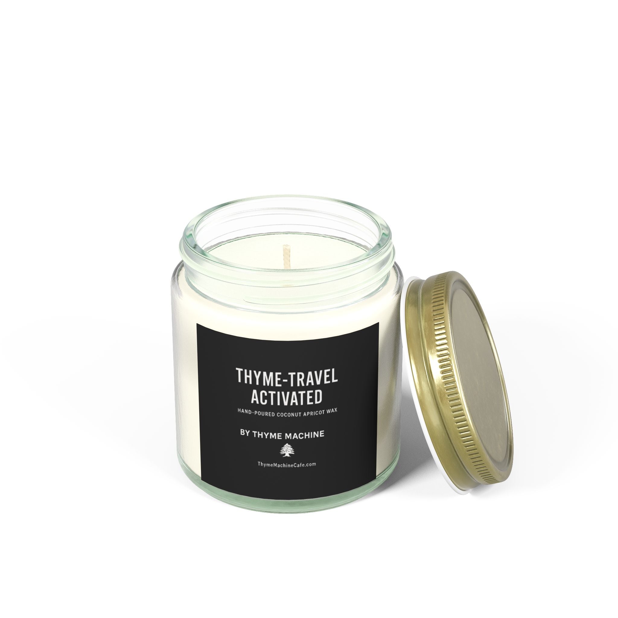 Scented Candle, Time Machine Activated Thyme Essence, Nostalgic Grandparents' Memories