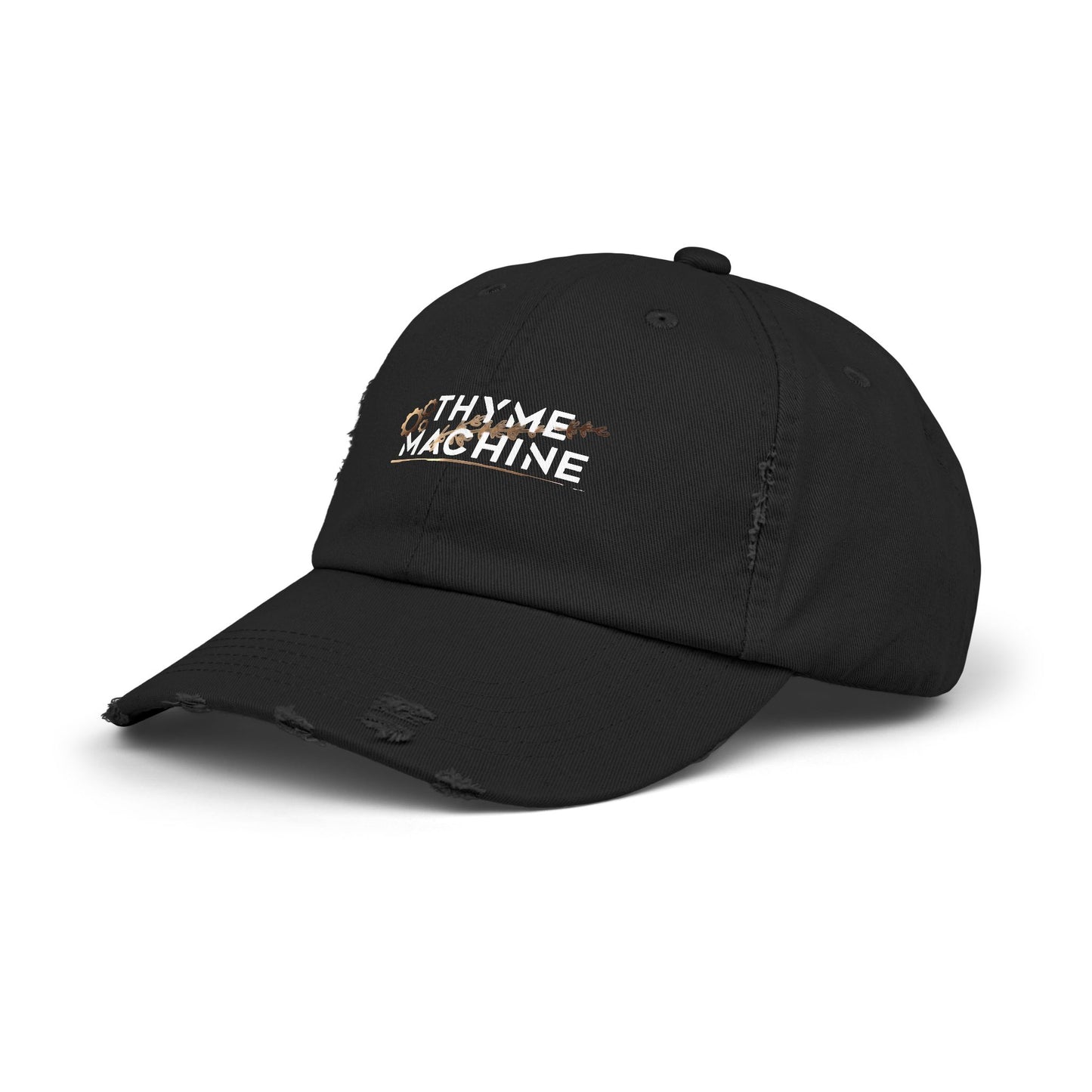 Official Thyme Machine Cafe Logo Distressed Cap – Lebanese Food Truck Hat