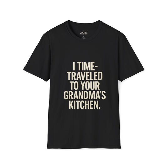 Time Travel Grandma T-Shirt | Unisex Softstyle Tee