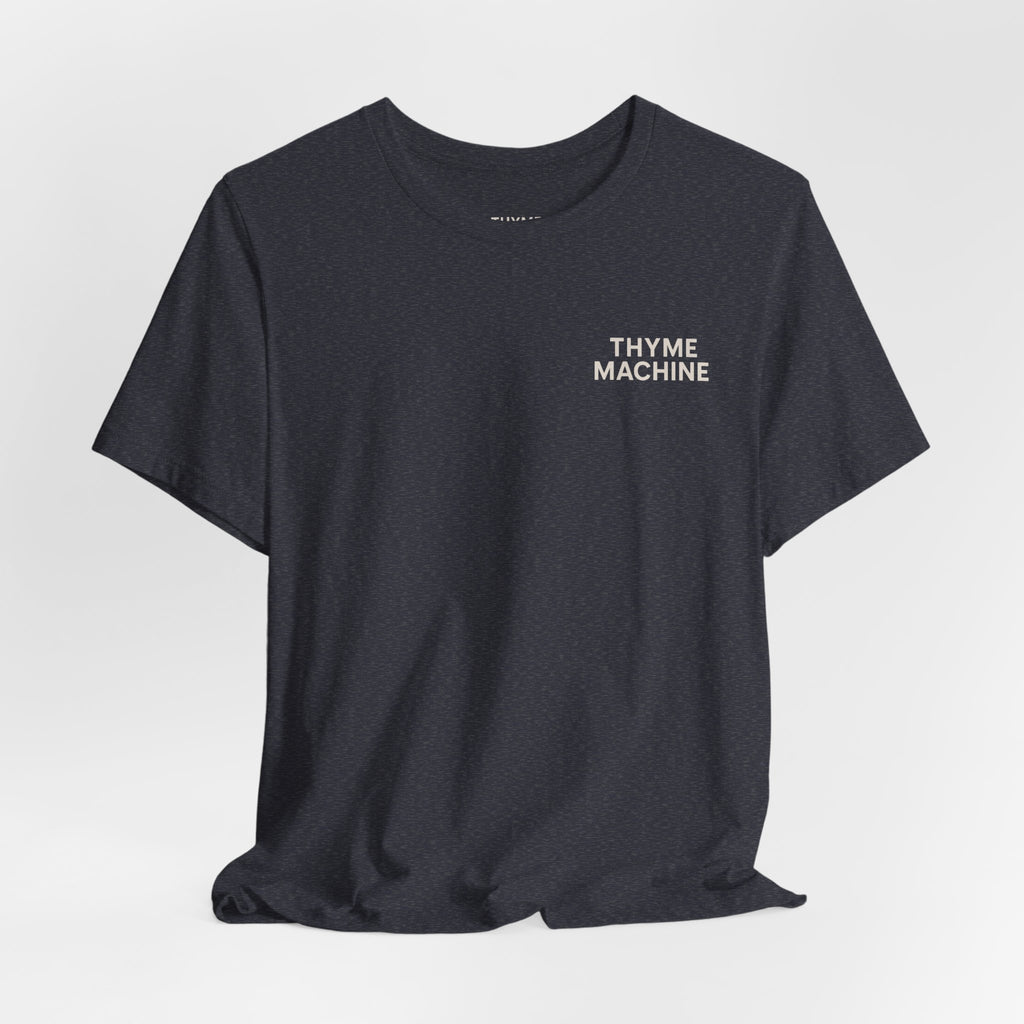 Time Machine T‑Shirt | Minimal Vintage Graphic Tee ("Ask Me About the Time")