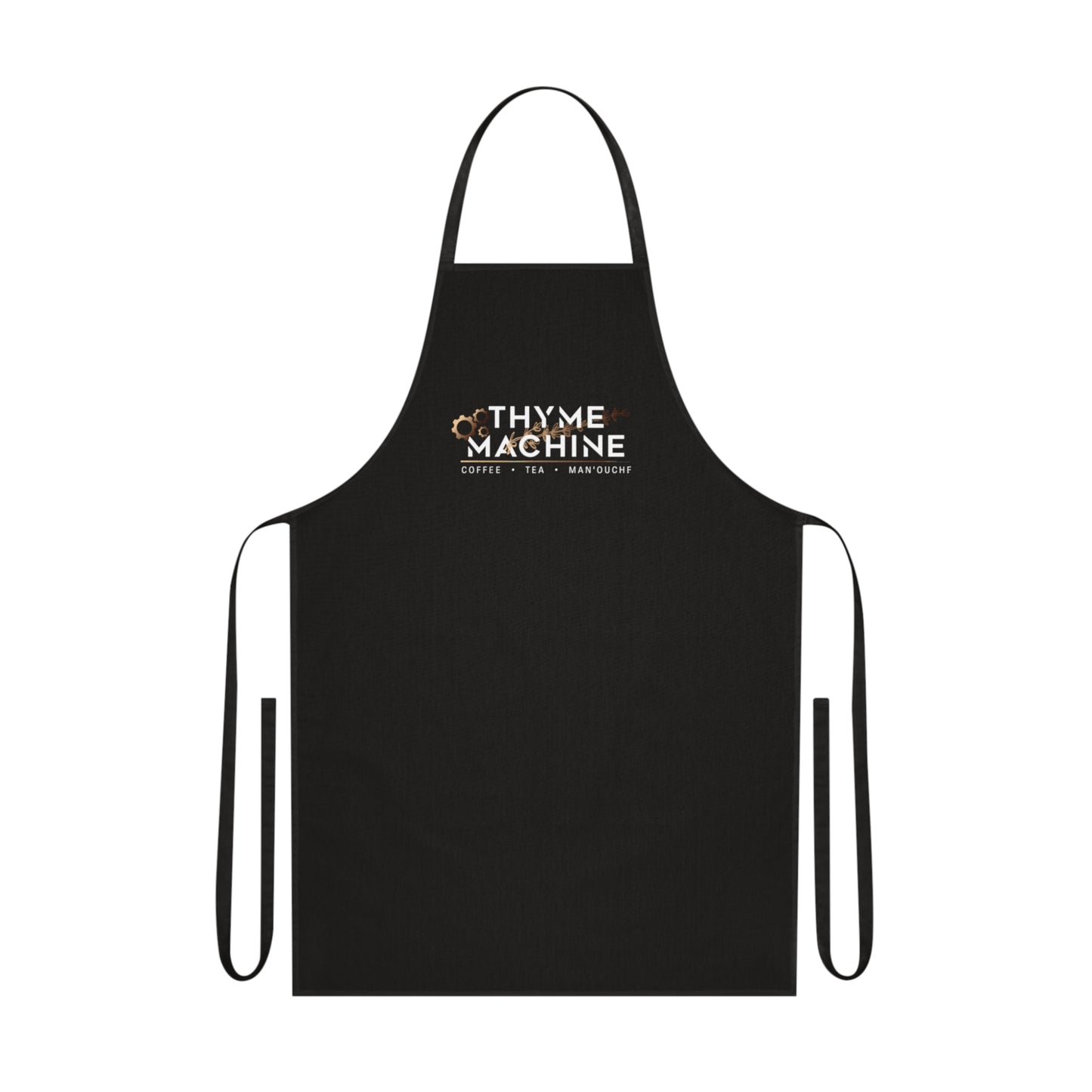 Thyme Machine Cotton Apron – Funny Chef Kitchen Apron for Cooks & Gardeners