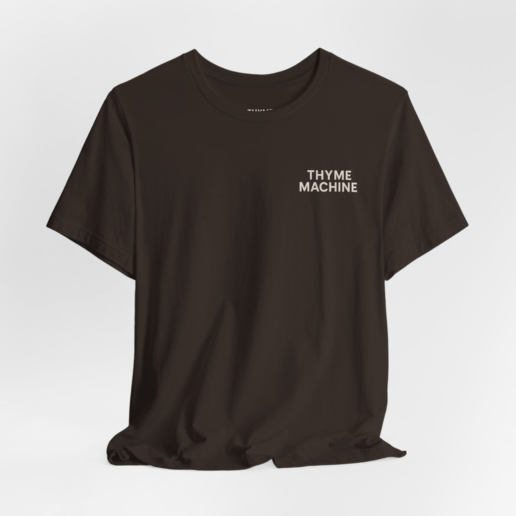 Time Machine T‑Shirt | Minimal Vintage Graphic Tee ("Ask Me About the Time")