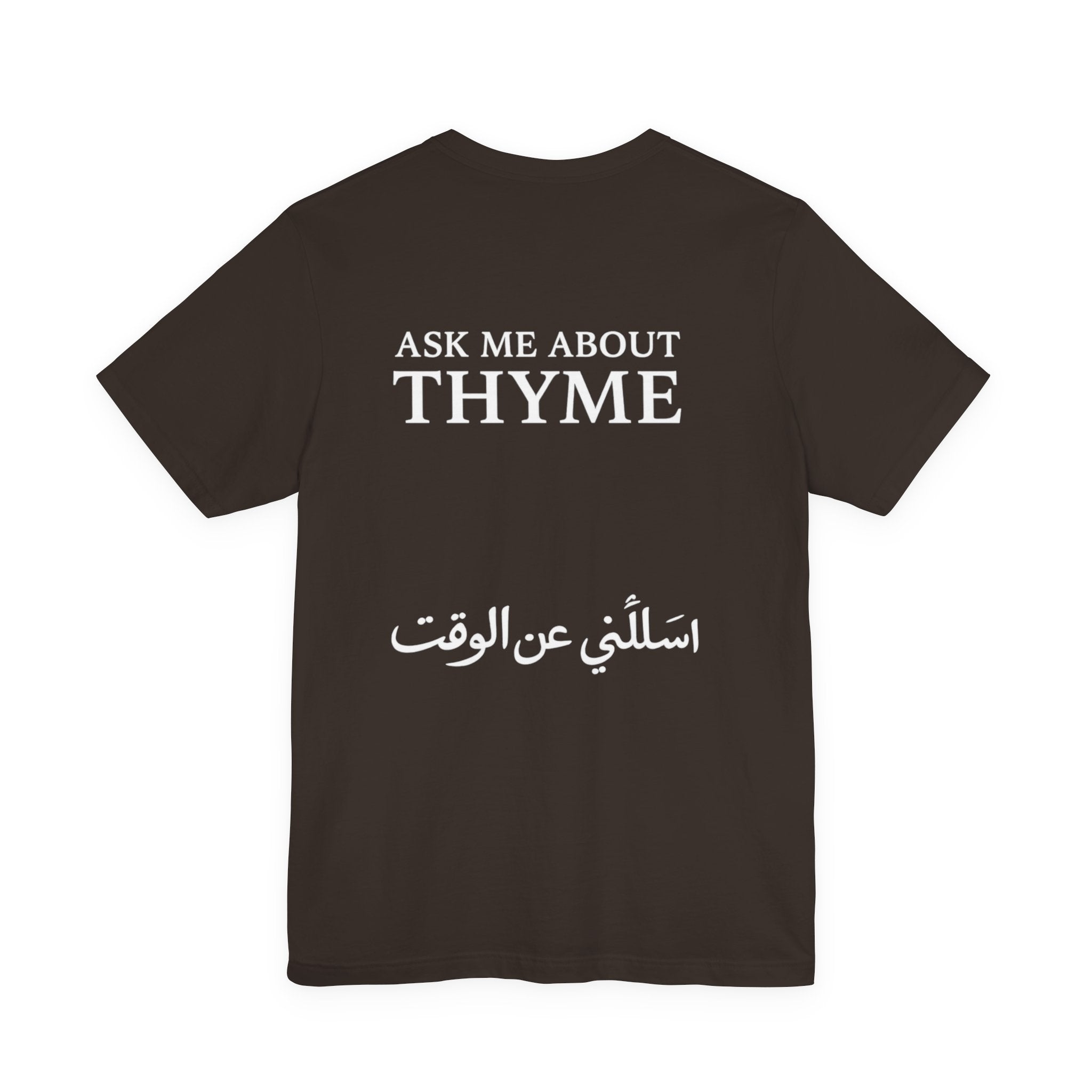 Time Machine T‑Shirt | Minimal Vintage Graphic Tee ("Ask Me About the Time")