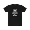 T-Shirt — "If You Ask God to Win a Marathon" Inspirational Running Tee (Thyme Machine)