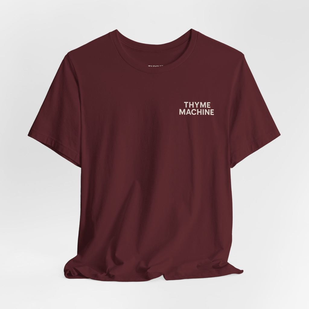 Time Machine T‑Shirt | Minimal Vintage Graphic Tee ("Ask Me About the Time")